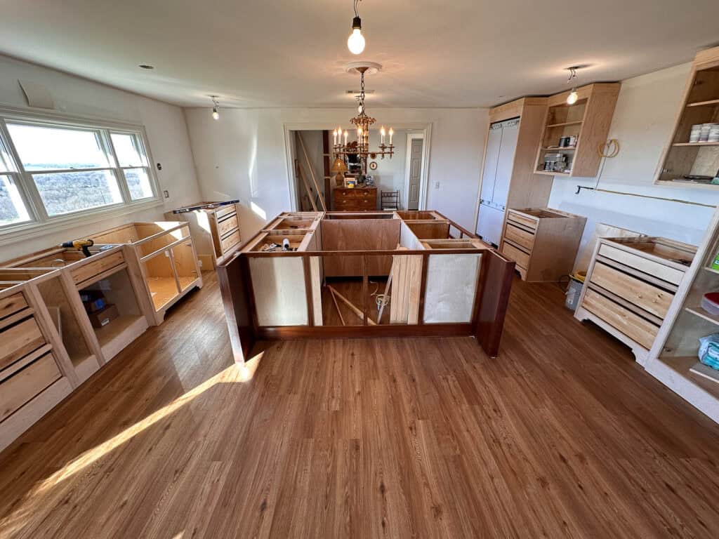DIY installing ready to assemble cabinets